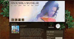 Desktop Screenshot of anoushkashankar.com