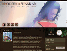 Tablet Screenshot of anoushkashankar.com